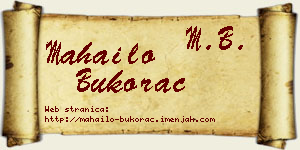 Mahailo Bukorac vizit kartica